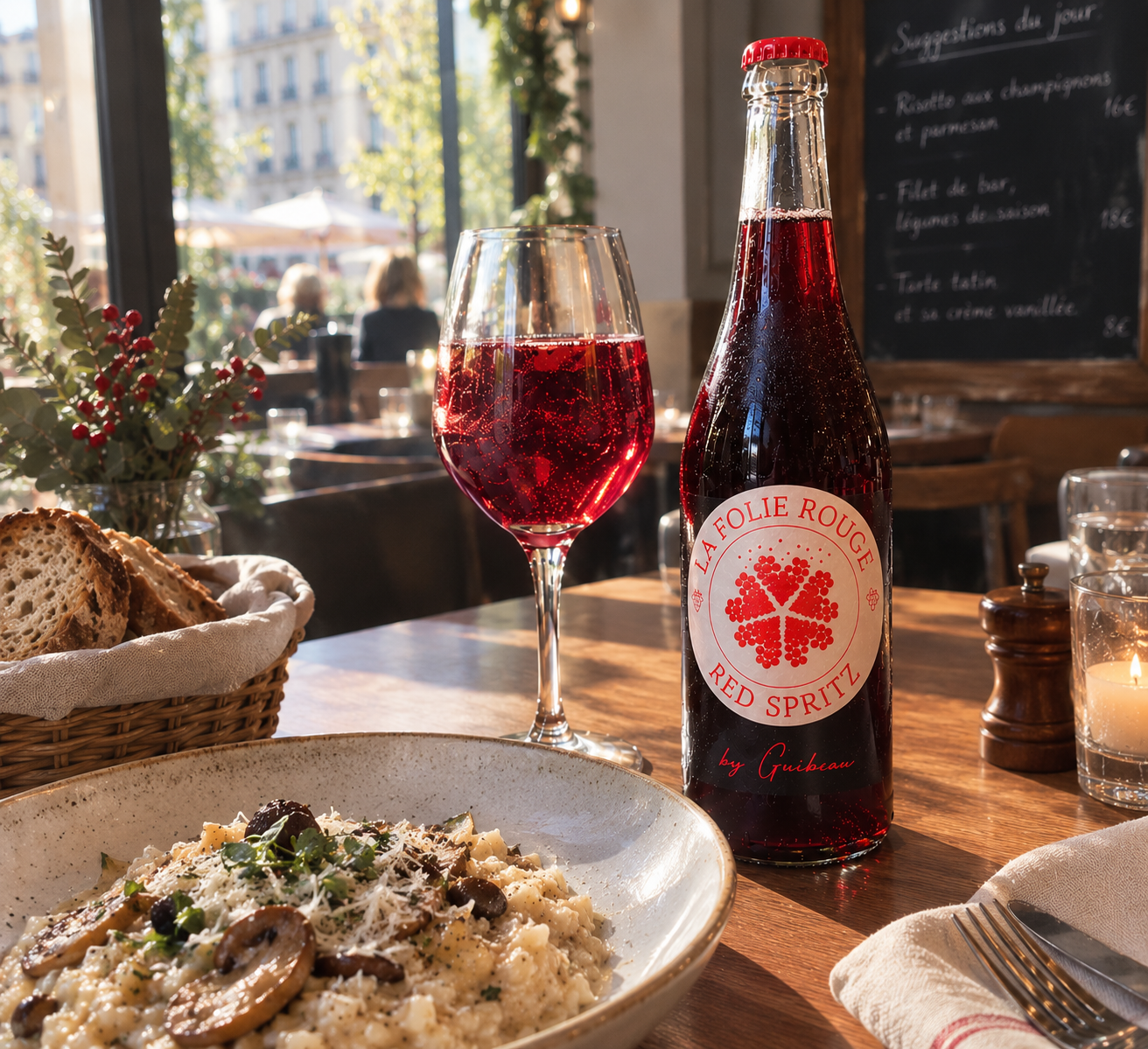La Folie Rouge au restaurant